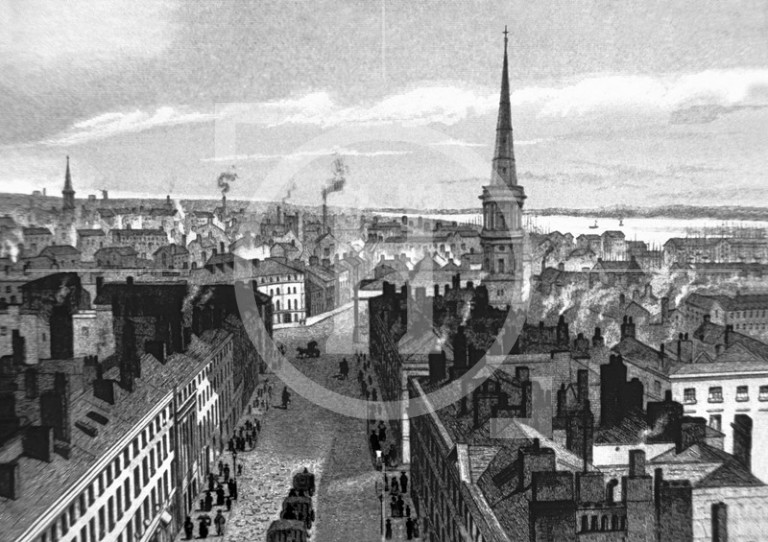 A view from the Town Hall, 1839